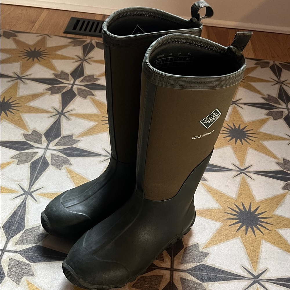 Muck Women's Black and Brown Winter Boots